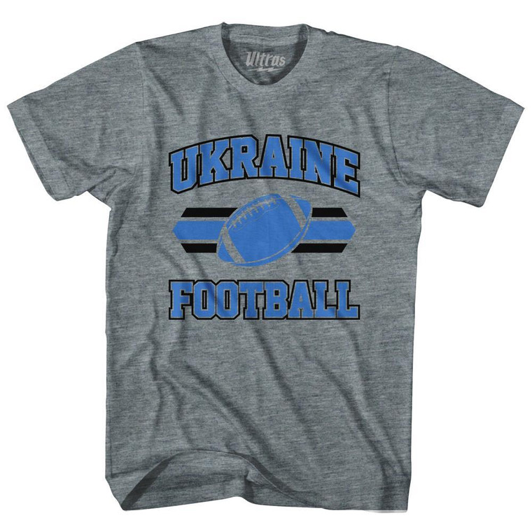 Ukraine 90's Football Team Adult Tri-Blend - Athletic Grey