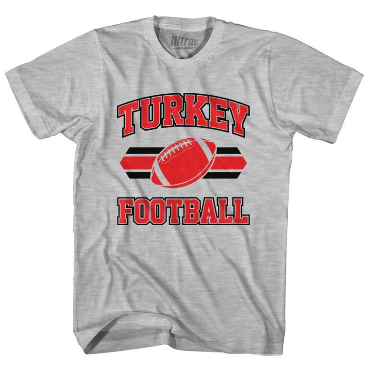 Turkey 90's Football Team Youth Cotton - Grey Heather