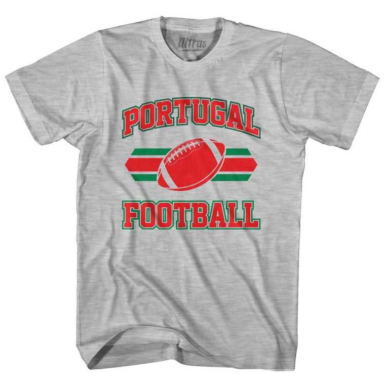 Portugal 90's Football Team Youth Cotton - Grey Heather