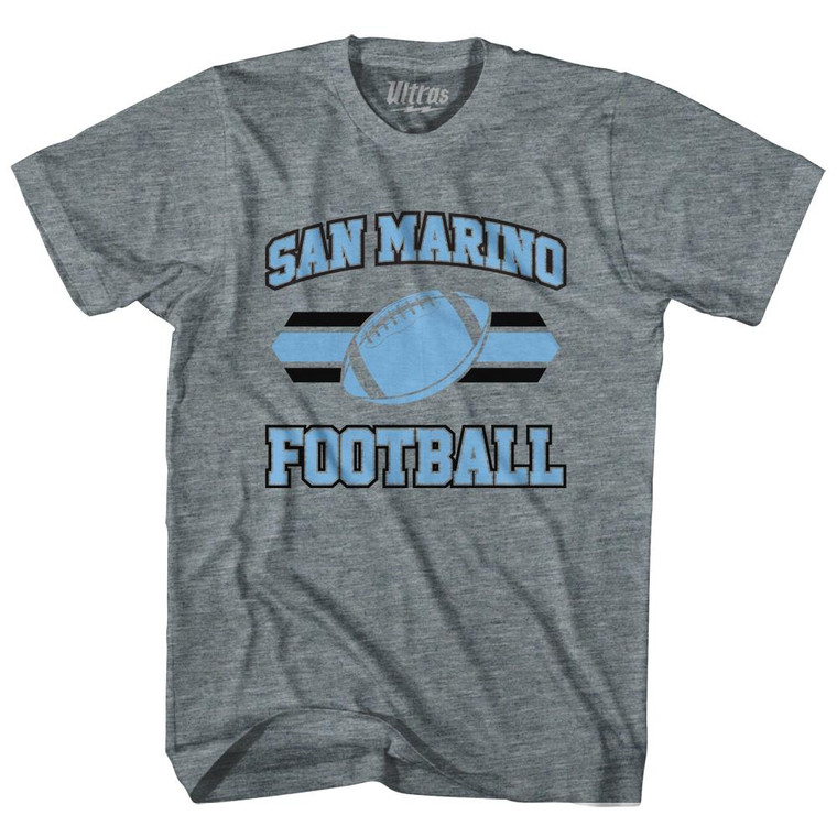 San Marino 90's Football Team Adult Tri-Blend - Athletic Grey