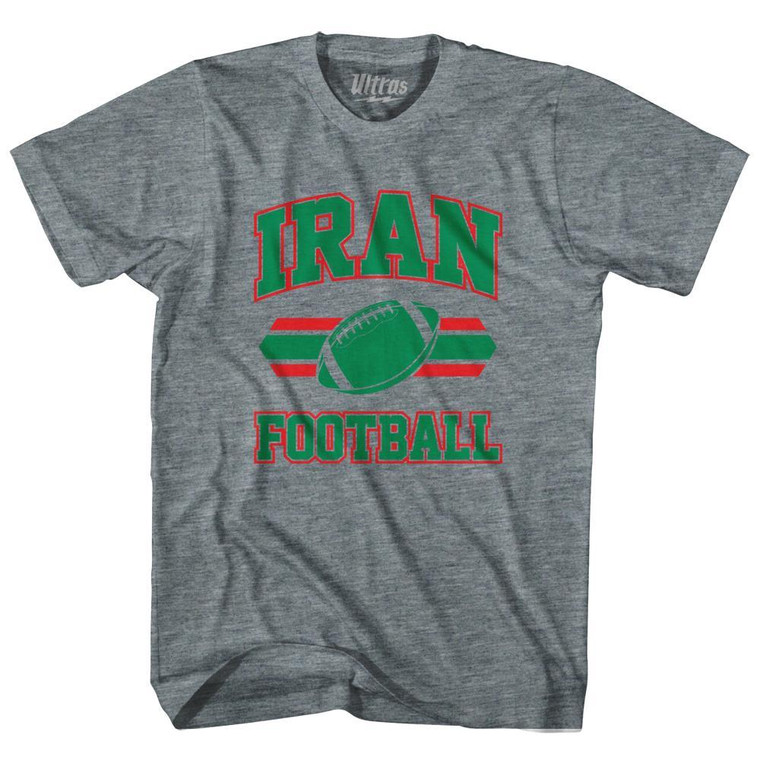 Iran 90's Football Team Adult Tri-Blend - Athletic Grey