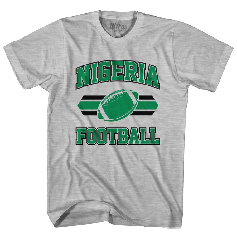 Nigeria 90's Football Team Adult Cotton - Grey Heather