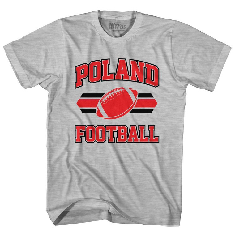 Poland 90's Football Team Youth Cotton - Grey Heather