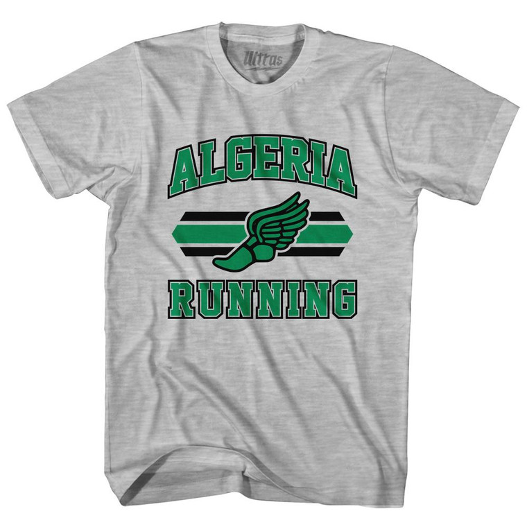 Algeria 90's Running Team Cotton Adult T-Shirt - Grey Heather