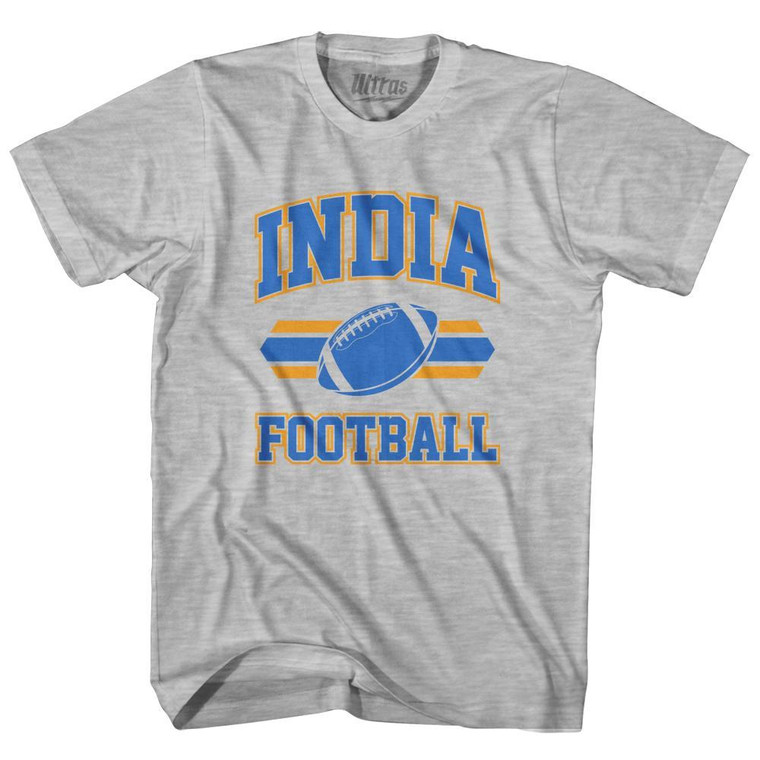 India 90's Football Team Adult Cotton - Grey Heather