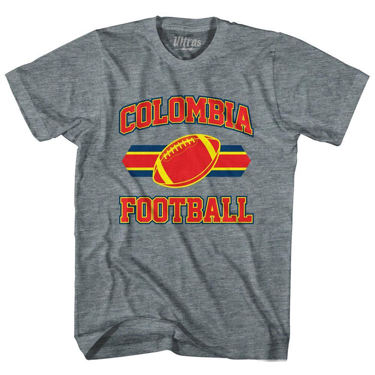 Colombia 90's Football Team Adult Tri-Blend - Athletic Grey