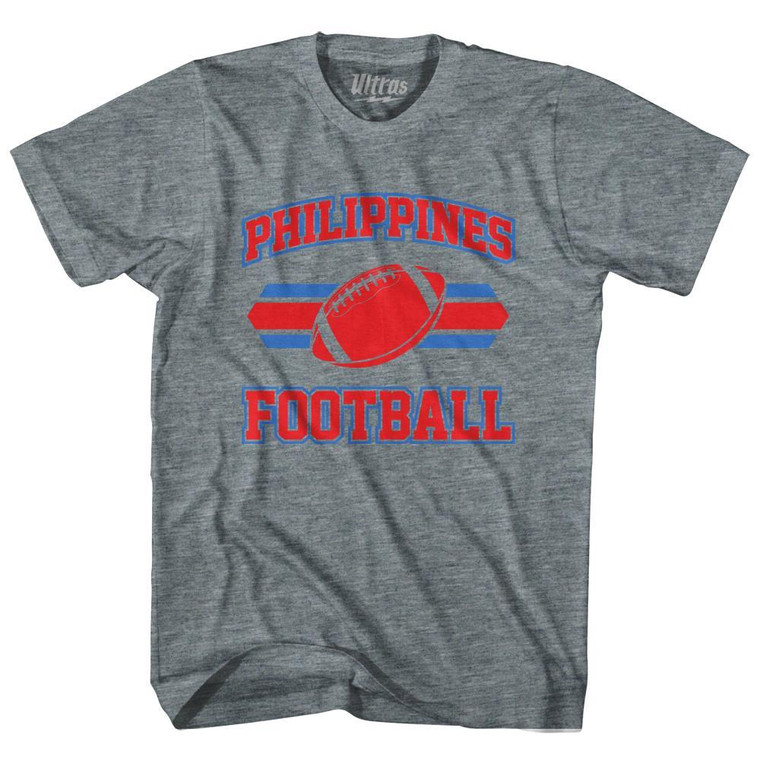 Philippines 90's Football Team Adult Tri-Blend - Athletic Grey