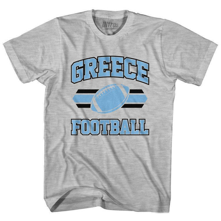 Greece 90's Football Team Youth Cotton - Grey Heather
