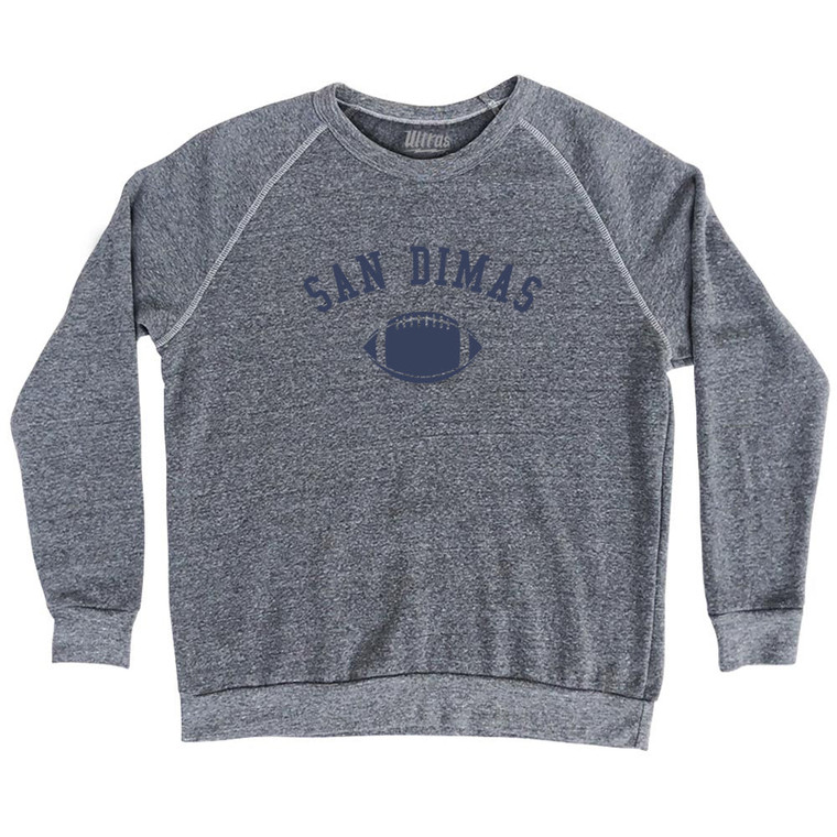 San Dimas Football Adult Tri-Blend Sweatshirt - Athletic Grey