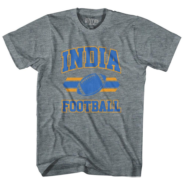 India 90's Football Team Youth Tri-Blend - Athletic Grey