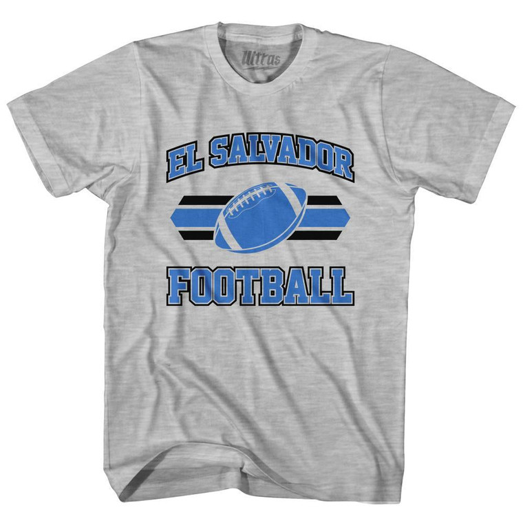 El Salvador 90's Football Team Youth Cotton - Grey Heather