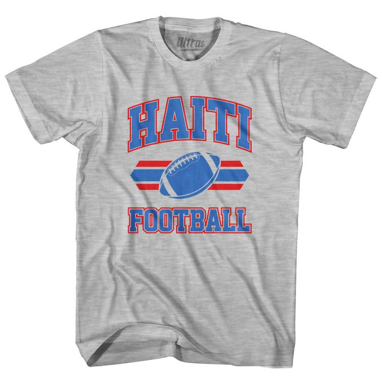 Haiti 90's Football Team Adult Cotton - Grey Heather