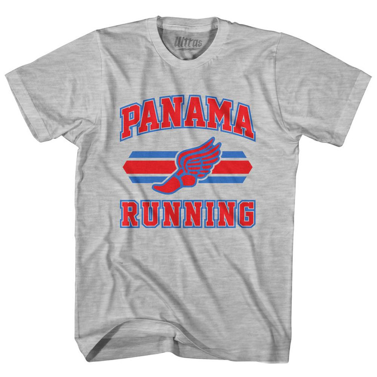 Panama 90's Running Team Cotton Youth T-Shirt - Grey Heather