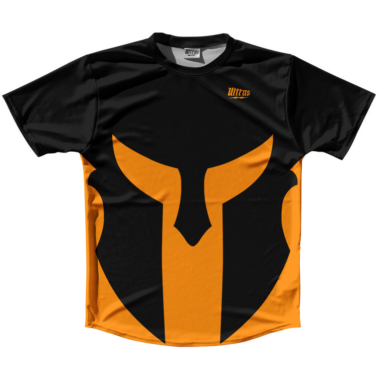 Spartan Running Shirt Track Cross Made In USA - Black And Orange Tennessee