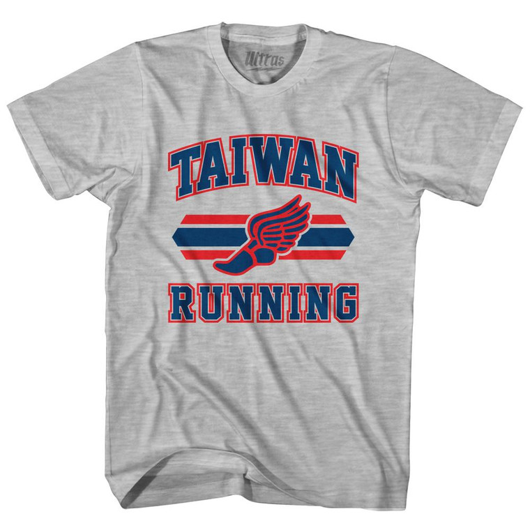 Taiwan Islands 90's Running Team Cotton Adult T-Shirt - Grey Heather
