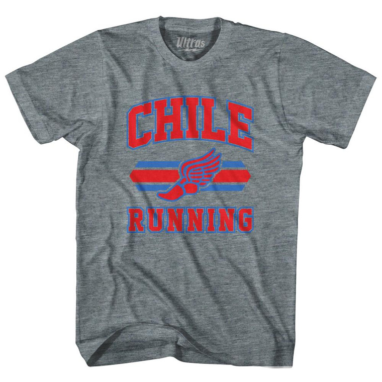 Chile 90's Running Team Cotton Youth T-shirt - Athletic Grey