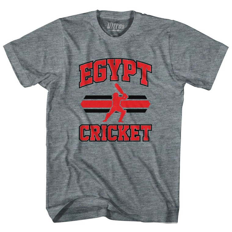 Egypt 90's Cricket Team Tri-Blend Youth T-shirt - Athletic Grey