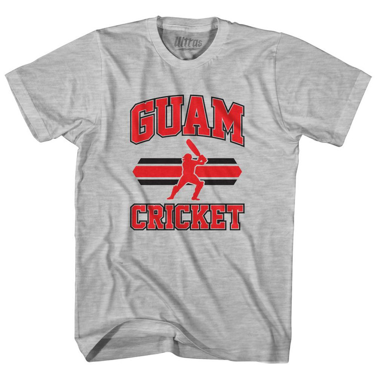 Guam 90's Cricket Team Cotton Youth T-Shirt - Grey Heather