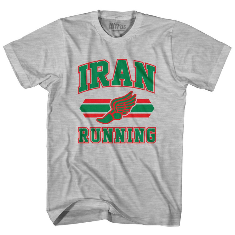 Iran 90's Running Team Cotton Adult T-Shirt - Grey Heather