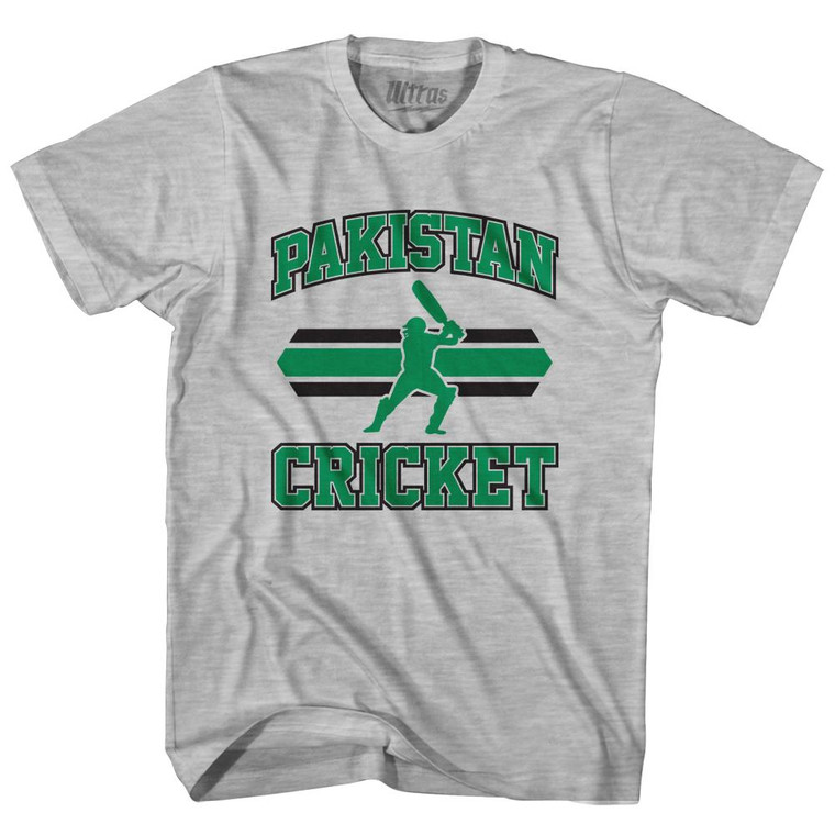 Pakistan 90's Cricket Team Cotton Adult T-Shirt - Grey Heather