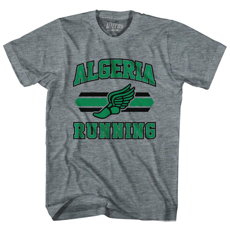 Algeria 90's Running Team Cotton Adult T-shirt - Athletic Grey