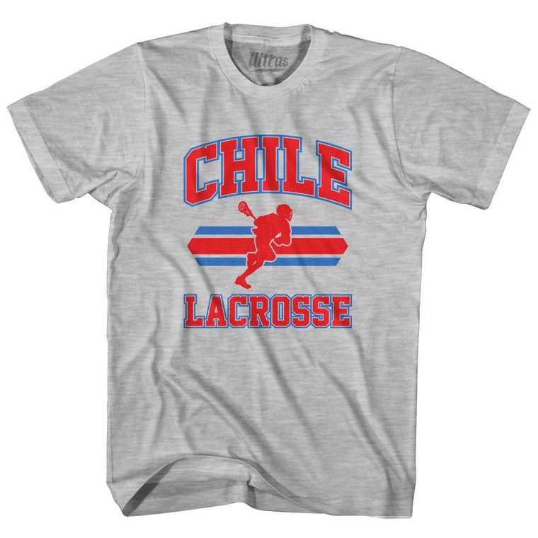 Chile 90's Lacrosse Team Cotton Adult T-Shirt - Grey Heather