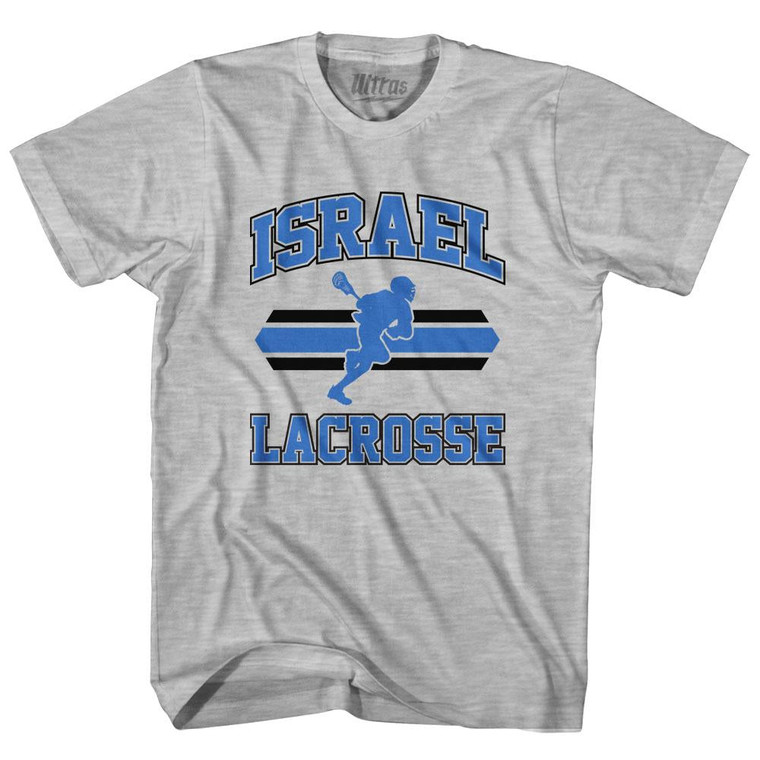 Israel 90's Lacrosse Team Cotton Youth T-Shirt - Grey Heather
