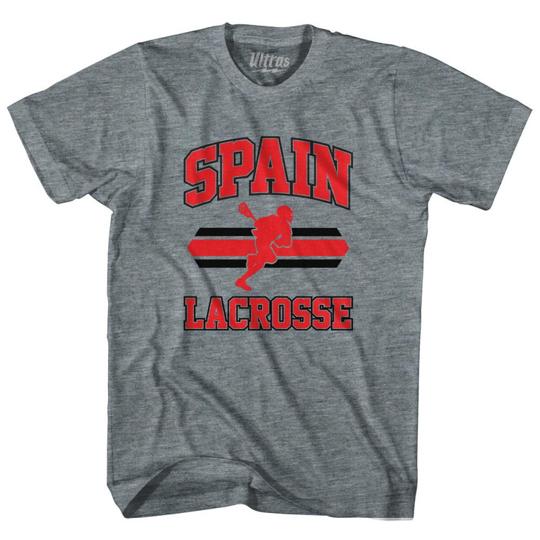 Spain 90's Lacrosse Team Tri-Blend Youth T-shirt - Athletic Grey