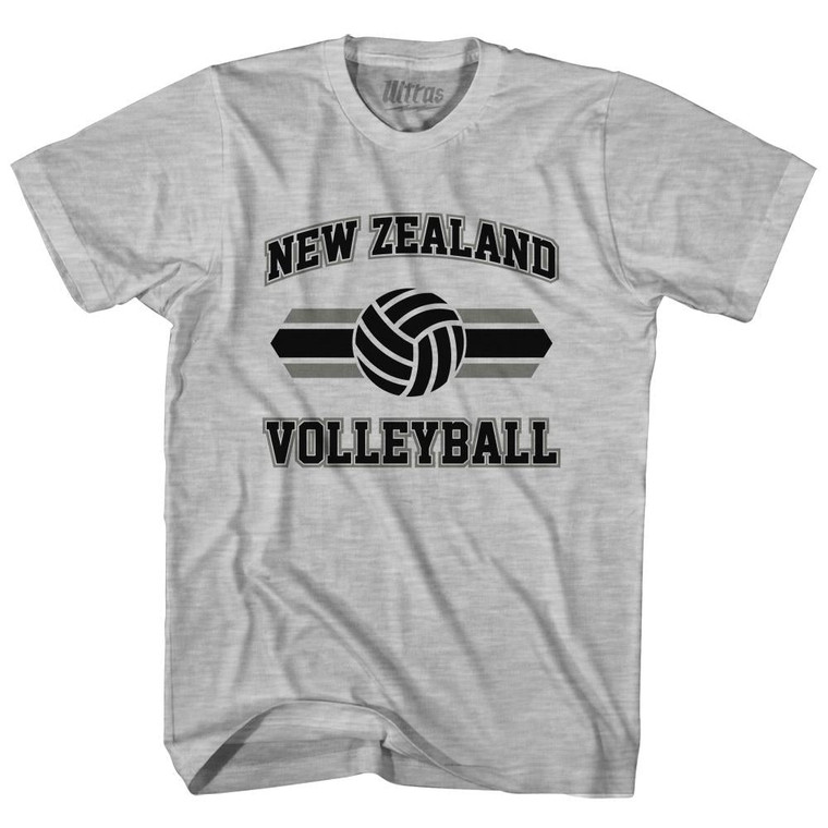 New Zealand 90's Volleyball Team Cotton Youth T-Shirt - Grey Heather