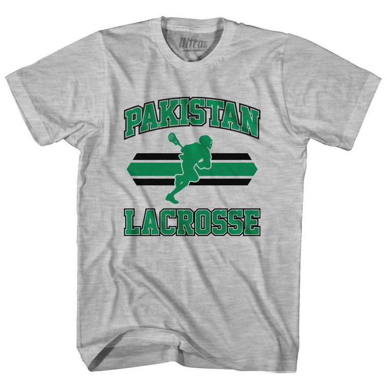 Pakistan 90's Lacrosse Team Cotton Youth T-Shirt - Grey Heather