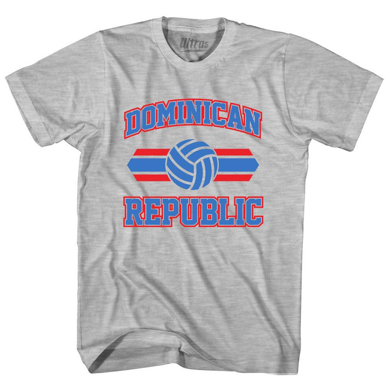 Dominican Republic 90's Volleyball Team Cotton Youth T-Shirt - Grey Heather
