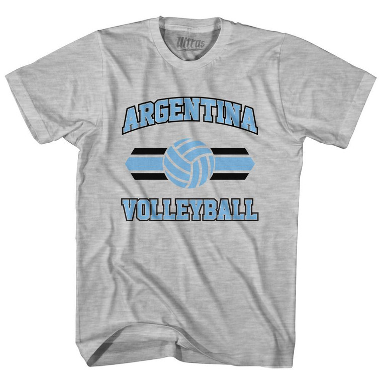 Argentina 90's Volleyball Team Cotton Youth T-Shirt - Grey Heather