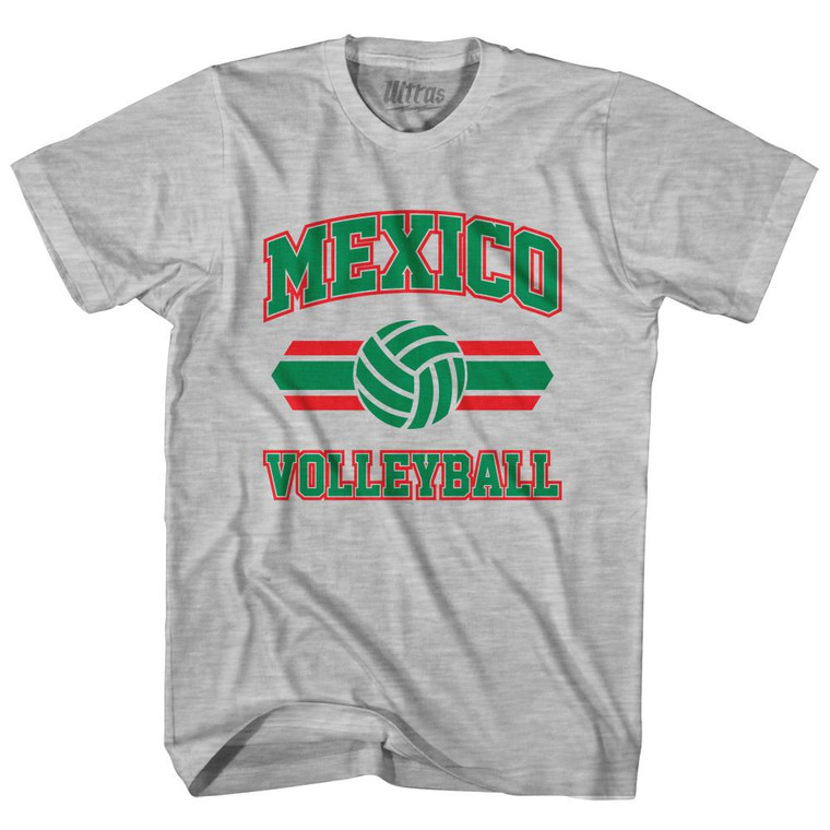 Mexico 90's Volleyball Team Cotton Youth T-Shirt - Grey Heather