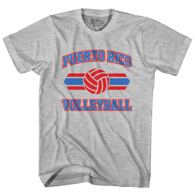 Puerto Rico 90's Volleyball Team Cotton Youth T-Shirt - Grey Heather