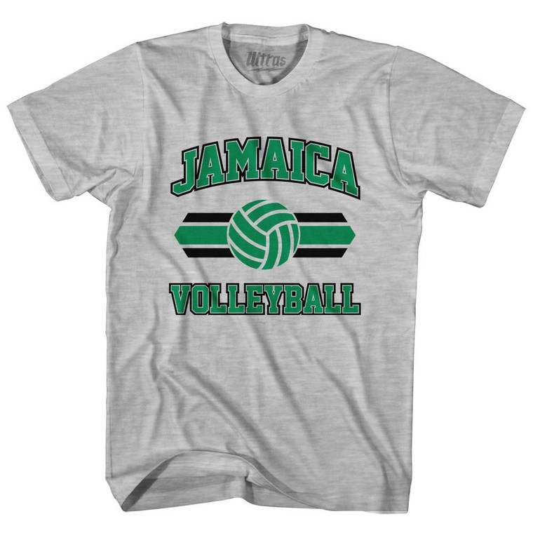 Jamaica 90's Volleyball Team Cotton Youth T-Shirt - Grey Heather