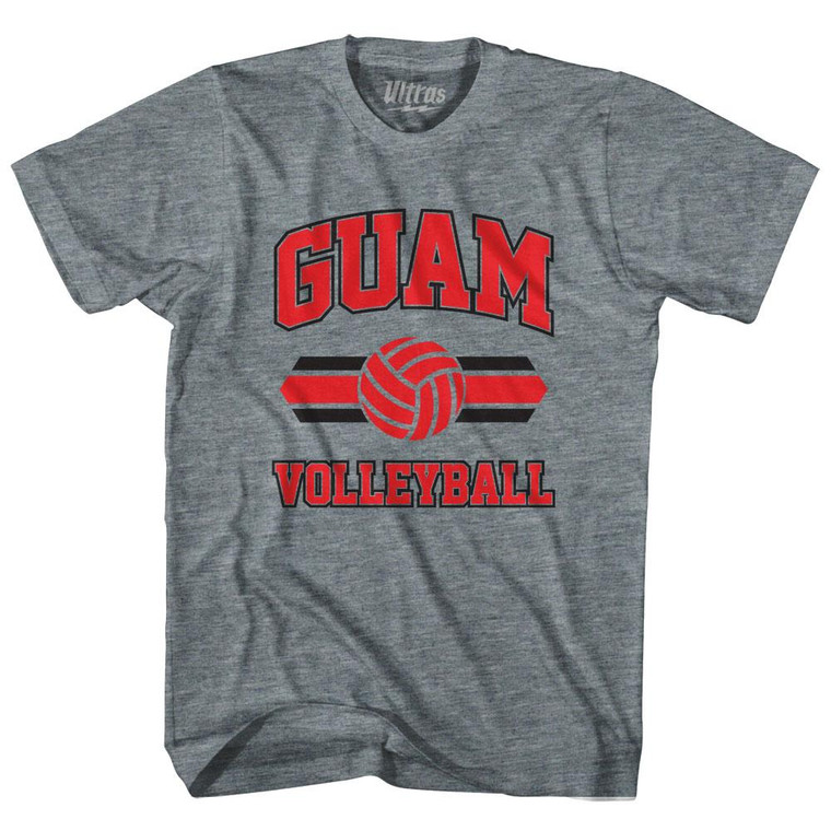 Guam 90's Volleyball Team Tri-Blend Youth T-shirt - Athletic Grey