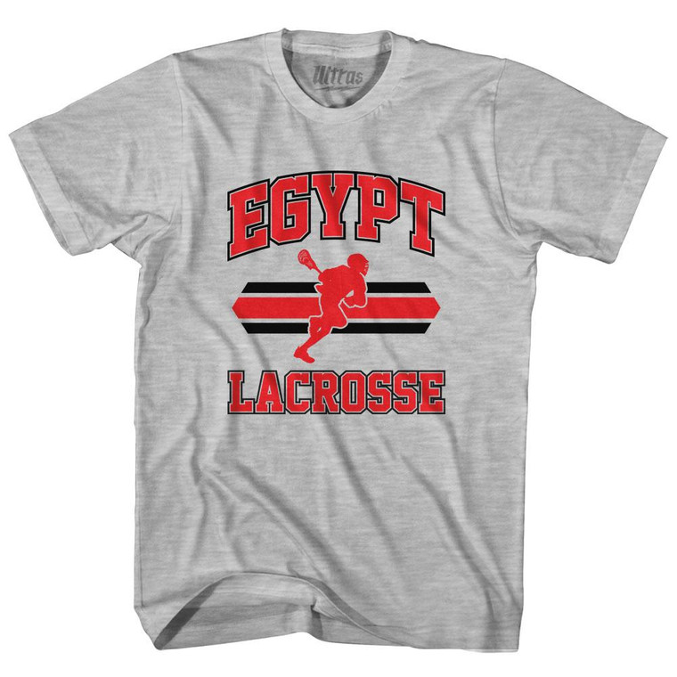 Egypt 90's Lacrosse Team Cotton Adult T-Shirt - Grey Heather