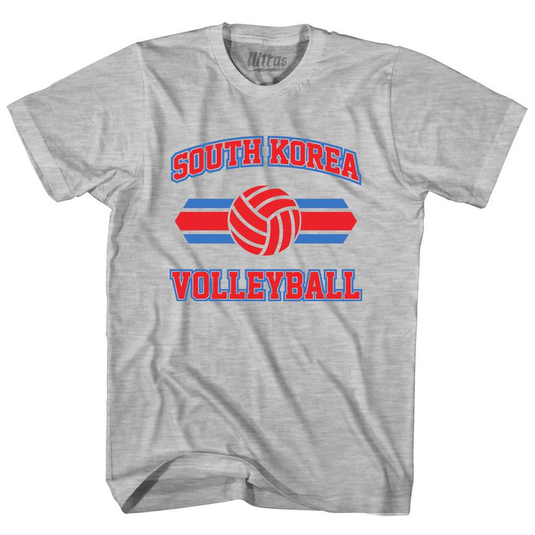 South Korea 90's Volleyball Team Cotton Youth T-Shirt - Grey Heather