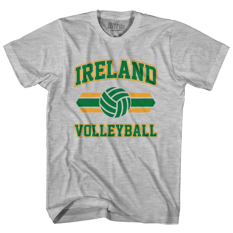 Ireland 90's Volleyball Team Cotton Adult T-Shirt - Grey Heather