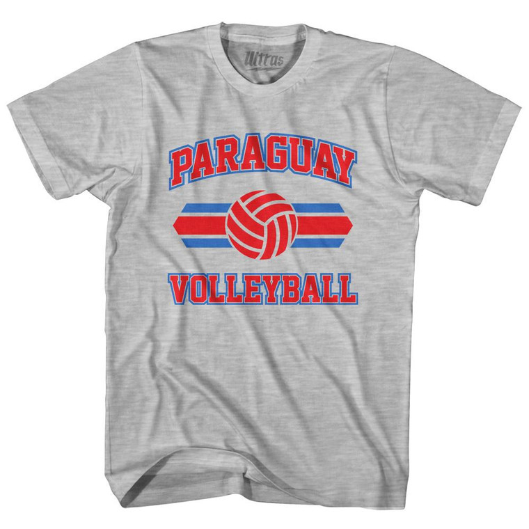 Paraguay 90's Volleyball Team Cotton Youth T-Shirt - Grey Heather