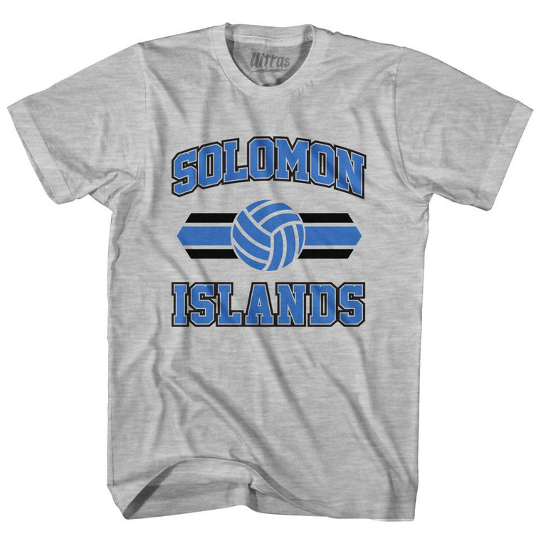Solomon Islands 90's Volleyball Team Cotton Youth T-Shirt - Grey Heather