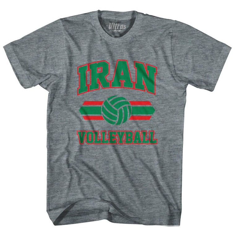 Iran 90's Volleyball Team Tri-Blend Youth T-shirt - Athletic Grey