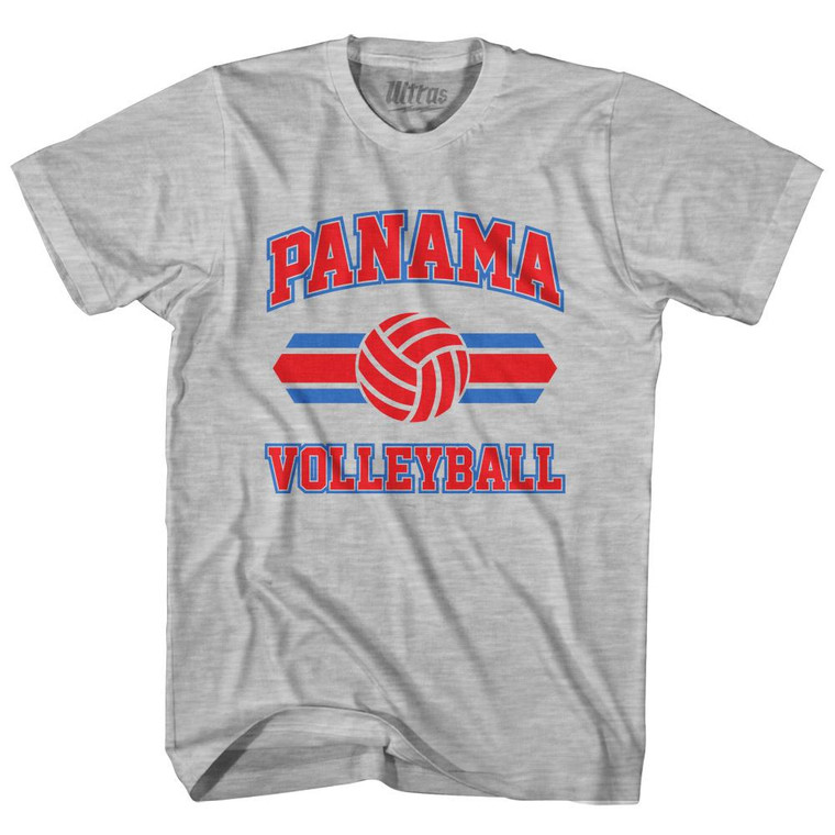 Panama 90's Volleyball Team Cotton Adult T-Shirt - Grey Heather