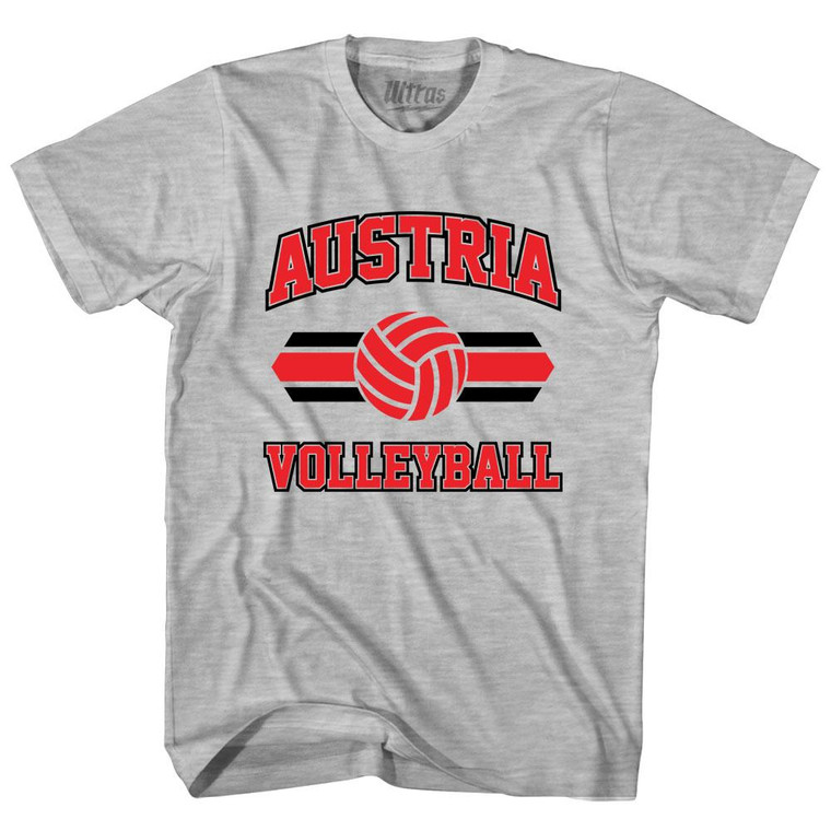 Austria 90's Volleyball Team Cotton Youth T-Shirt - Grey Heather