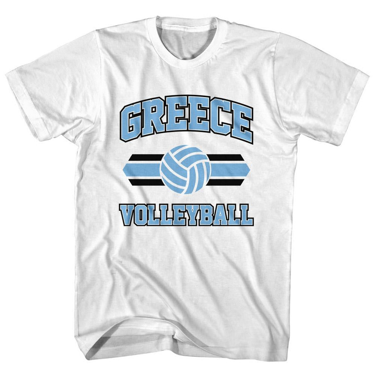 Greece 90's Volleyball Team Tri-Blend Adult T-shirt - Athletic Grey