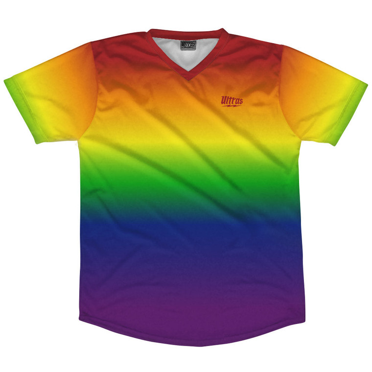 Rainbow Ombre Soccer Jersey Made In USA - Rainbow