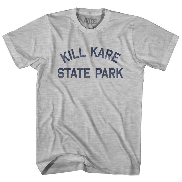 Vermont Kill Kare State Park Womens Cotton Junior Cut Vintage T-Shirt - Grey Heather
