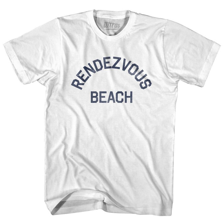 Utah Rendezvous Beach Womens Cotton Junior Cut Vintage T-shirt - White