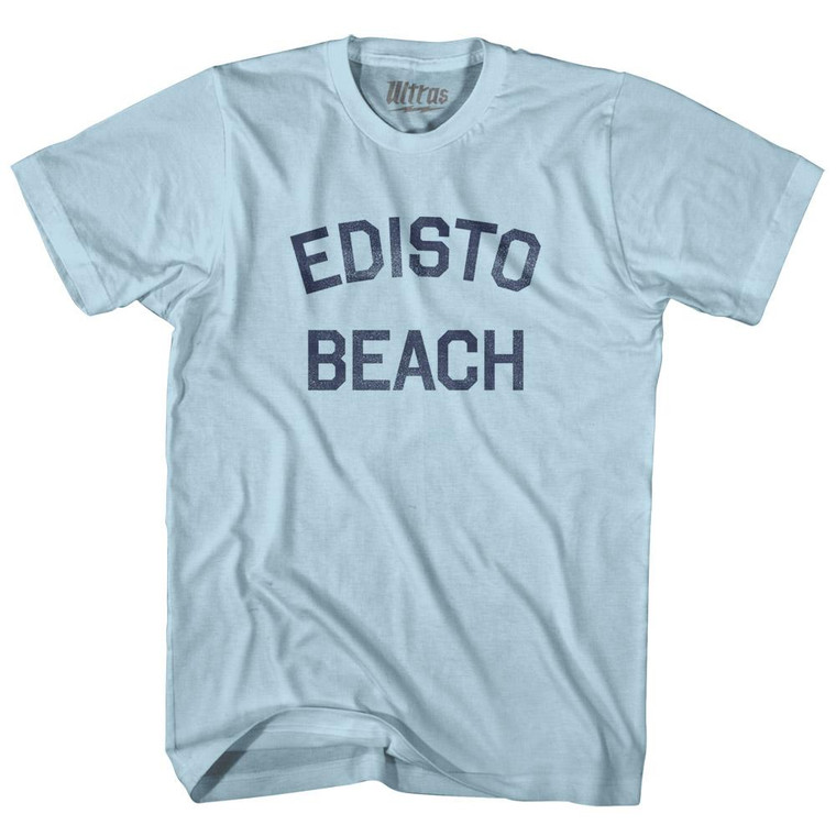 South Carolina Edisto Beach Adult Cotton Vintage T-Shirt - Light Blue