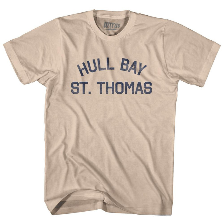 U.S. Virgin Islands Hull Bay, U.S. Virgin Islands, St. Thomas Adult Cotton Vintage T-Shirt - Creme